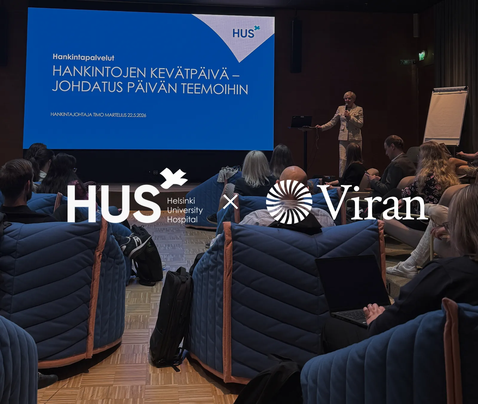 Viran ran a workshop at HUS's Spring Procurement Day